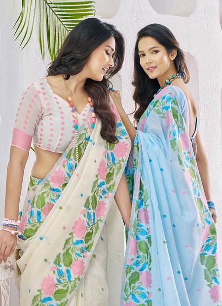 Gulabi Silk By Rajpath Fancy Linen Silk Saree Best Wholesale Price In Surat